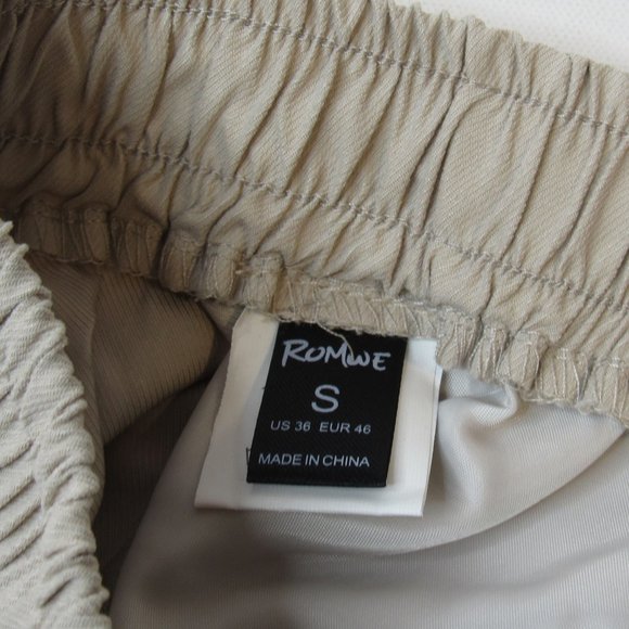 Guys Drawstring Waist Shorts Beige Size S - Picture 6 of 8